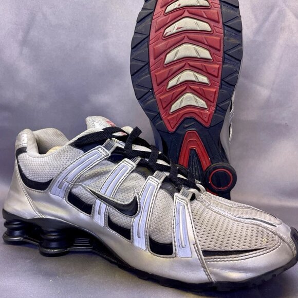 Nike Shox R4+ Metallic Silver Red 307807-002 Rare Vintage Y2K 2004 Mens Size 12 main image 12